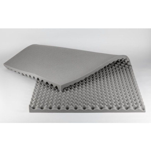 Mousse acoustique alvéolaire á l´ester 100x200x6cm gris