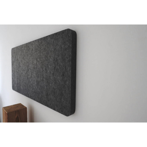 PET-VLIES Akustikabsorber 120cm x 60cm x 5cm, anthrazite Vliesoberfläche