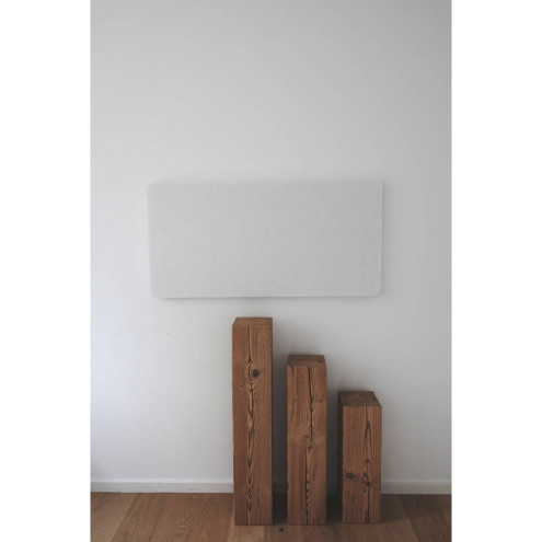 PET-VLIES Akustikabsorber 120cm x 60cm x 5cm, weiße Vliesoberfläche