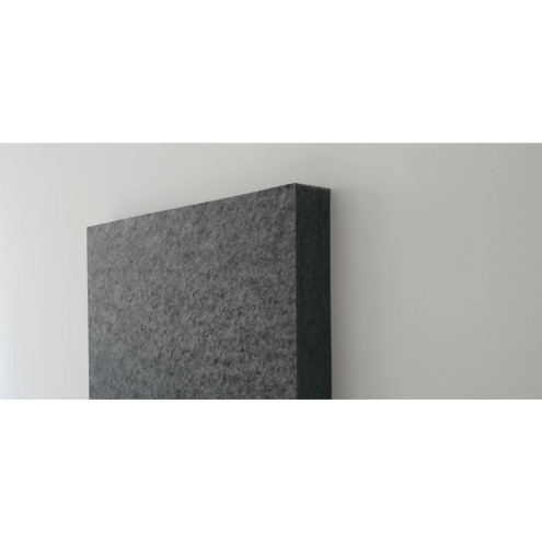 PET-VLIES Akustikabsorber 60cm x 60cm x 5cm, anthrazite Vliesoberfläche