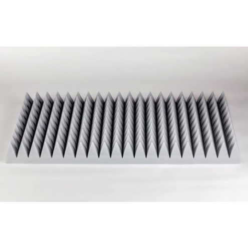 Pyramidenschaumstoff aus Basotect® 100x50x10cm grau