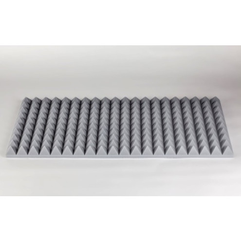 Pyramidenschaumstoff aus Basotect® 100x50x5cm grau