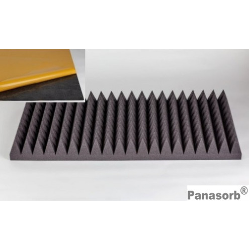 Akustik Pyramidenschaumstoff Micropor 100x50x10cm anthrazit klebend