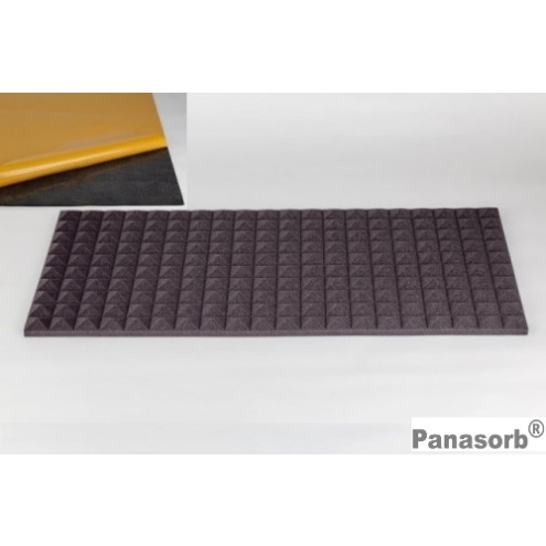 Akustik Pyramidenschaumstoff Micropor 100x50x3cm anthrazit klebend